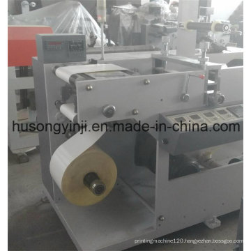 Plain Label Rotary Die Cutting with Turret Rewinder Machine